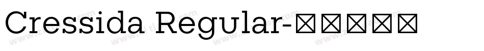 Cressida Regular字体转换